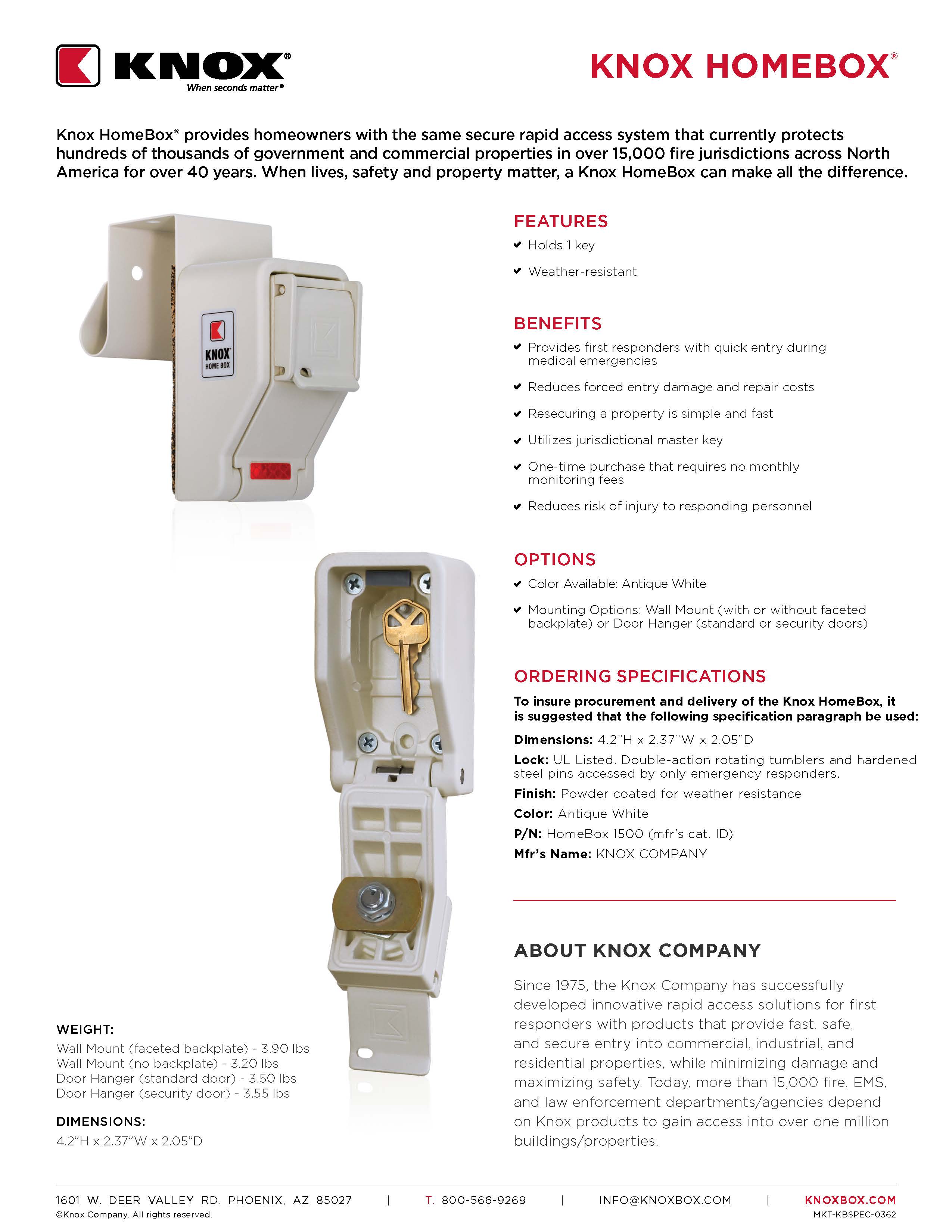 Emergency Key Box - Knox Rapid Access System